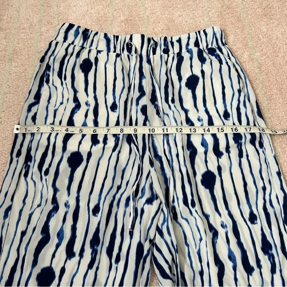 H&M Sheer Tie Dye Wide Leg Pants Swim Coverup Spring Break Palazzo Pant SZ 8 - Picture 5 of 8